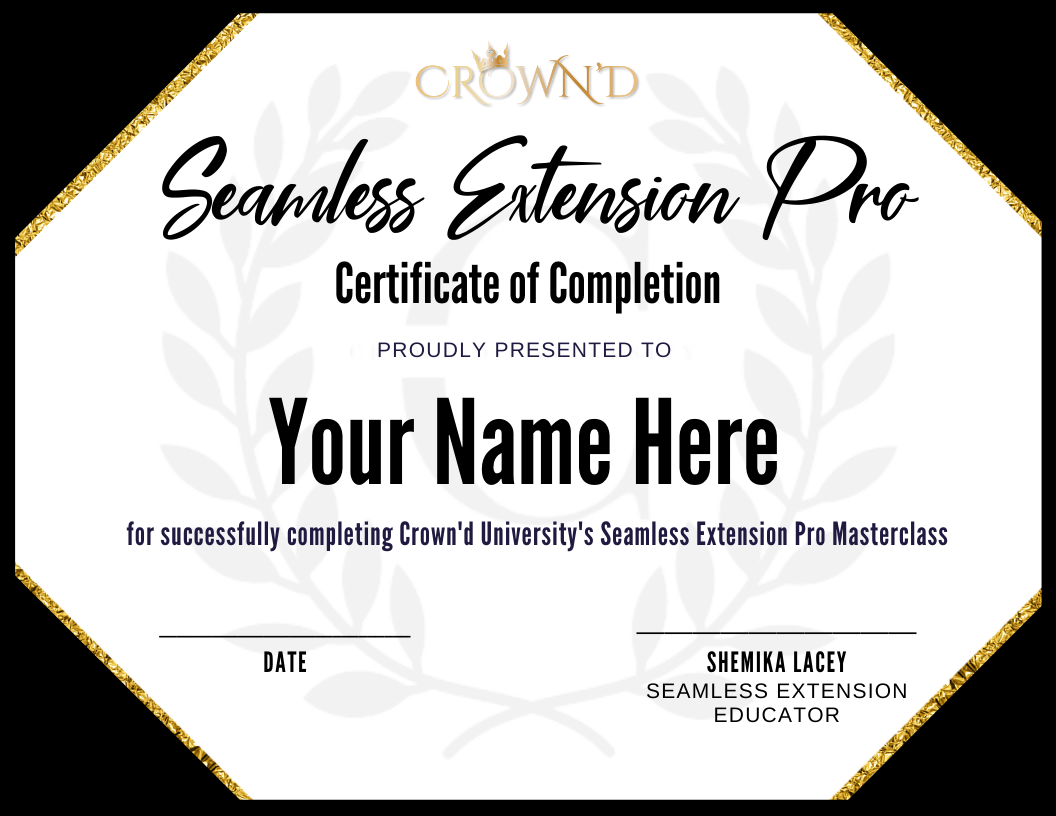 Crown'd University's Seamless Extension Training 2024