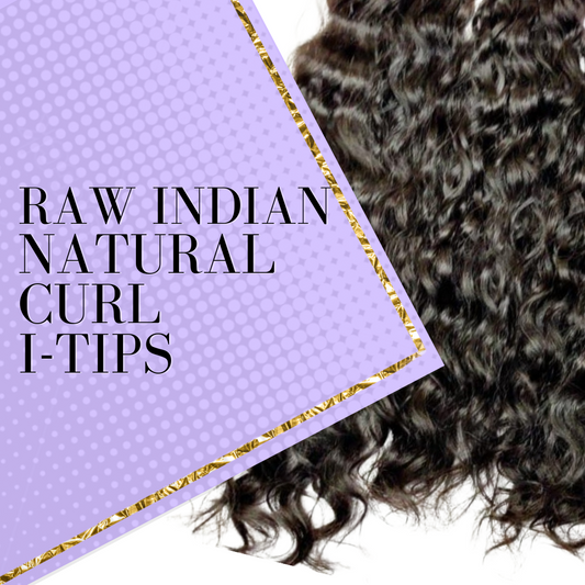 Raw Indian Natural Curl I-tips